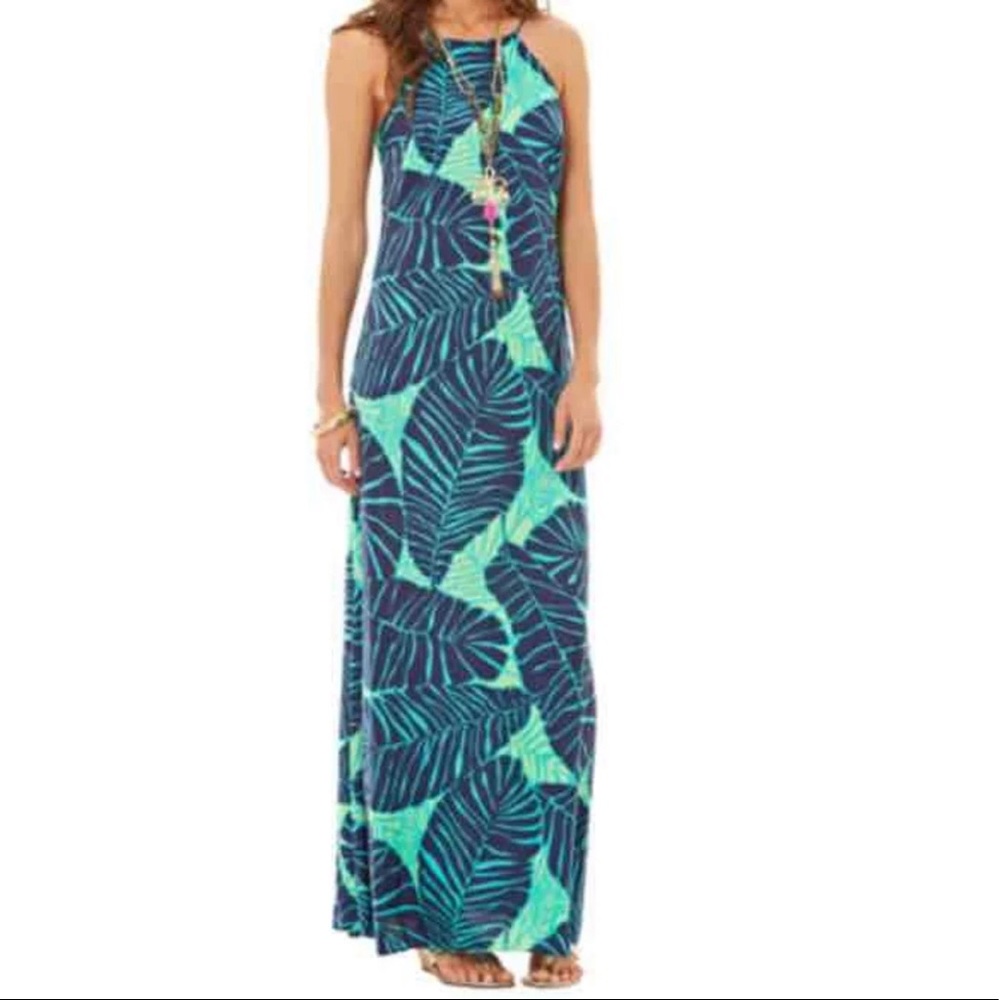 Lily Pulitzer Angel Halter Maxi Dress